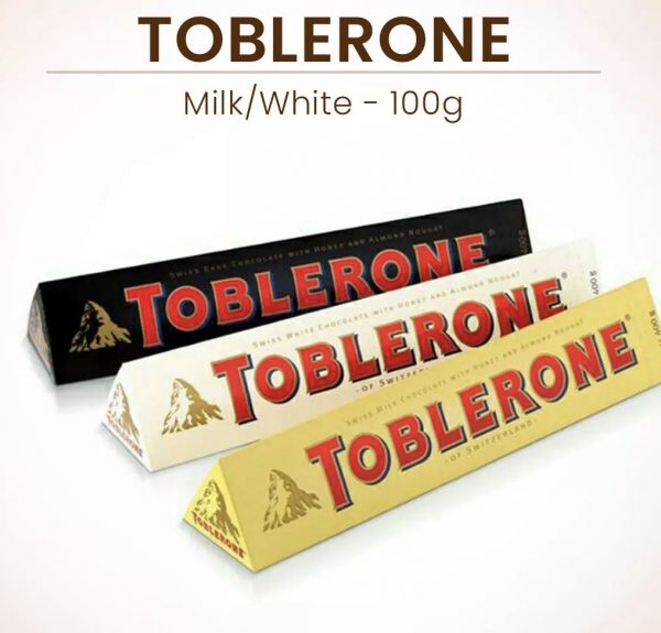 Toblerone Chocolate Milk/White 100g*3
