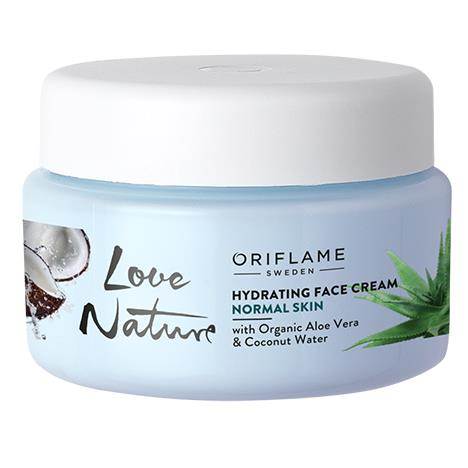 Hydrating Face Cream with Organic Aloe Vera & Coconut