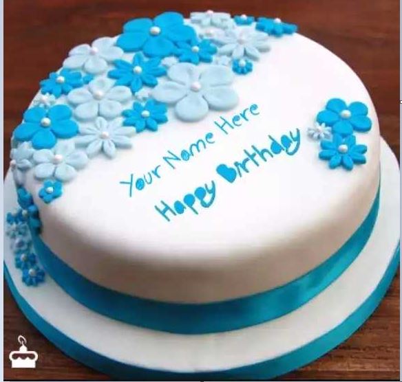 Blue Flower Cake 1.5Kg