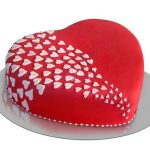 Red Love Heart Cake 1kg