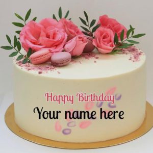 Happy Birthday Round Fondant cake -1.5Kg