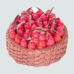 Basket Strawberry Chocolate Cake