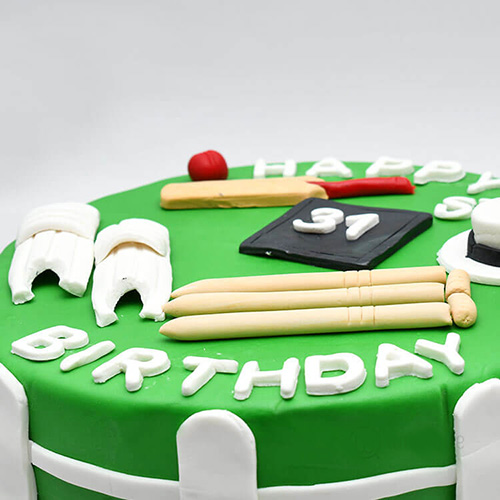 Designer Cake- Cricket Theme – LFB Foods