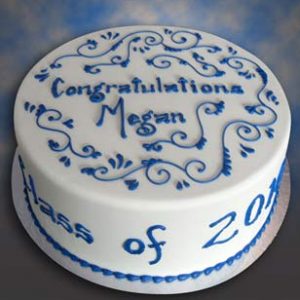 Fondant Round Congratulation Cake- 1.5kg