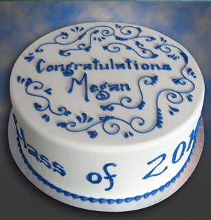 Fondant Round Congratulation Cake- 1.5kg