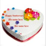 Happy Anniversary Heart Cake-1.5 kg