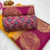 Saree Kanjivaram Tusser Silk
