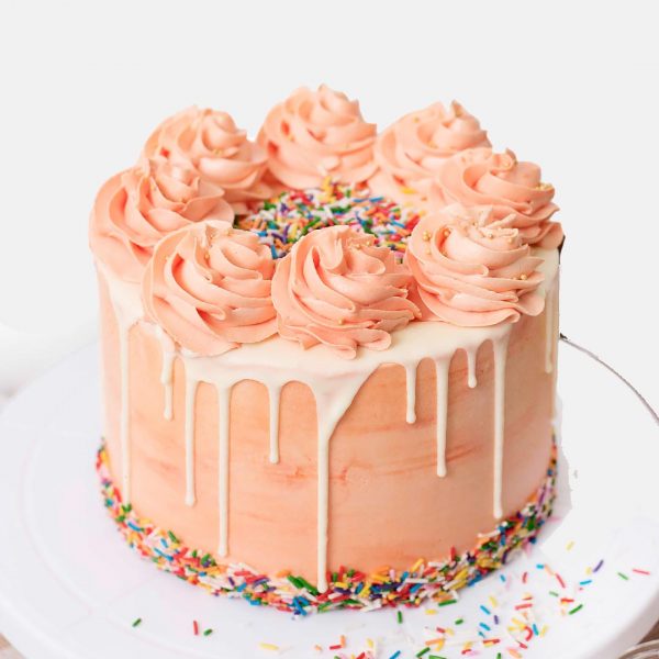 Pink Ribbon Birthday Cake 1kg