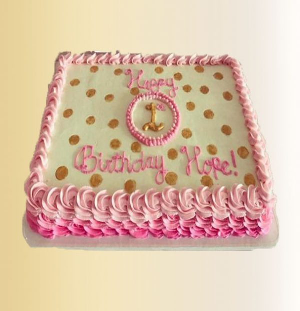 Pink Gold Layer Cake 1.5kg