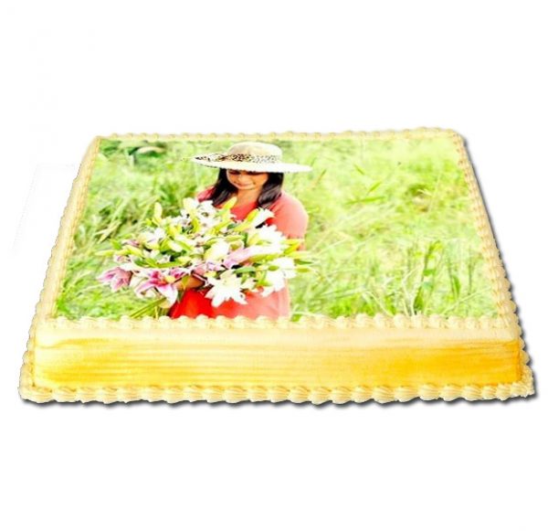 Edible Print Ribbon Cake -1kg