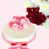 Pink Birthday Round Cake 1.25kg