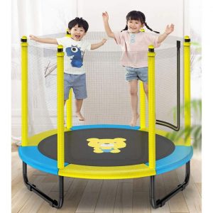 Kids Play Trampoline With Enclosure