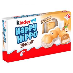 Kinder Happy Hippo Milk Chocolate and Hazelnut Biscuits 5 x 20.7g (103g)