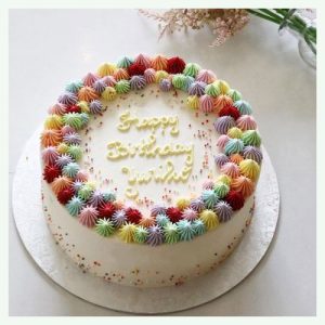 Rainbow Layer Round Cake 2kg