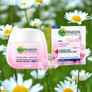 Garnier Sakura White Pinkish Glow Sleeping Mask Night 50ml
