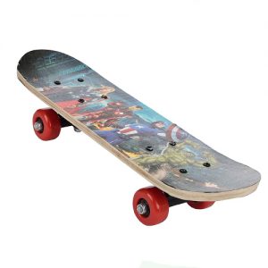 Adventure Skateboard with Design (Multicolour, Large)