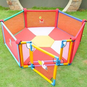 Kids Play 6 Panel Playpen with Granny Gate (Poco Casa)
