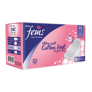 Fems Cotton Feel Wings 10 Pack