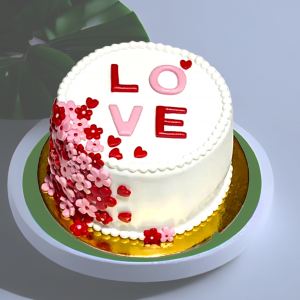 Love Symbol Birthday Cake