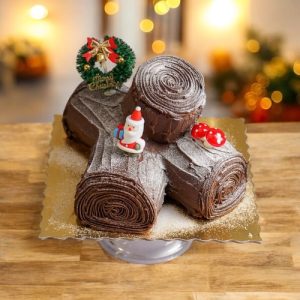 Festive Chocolate Log Cake 1.5kg